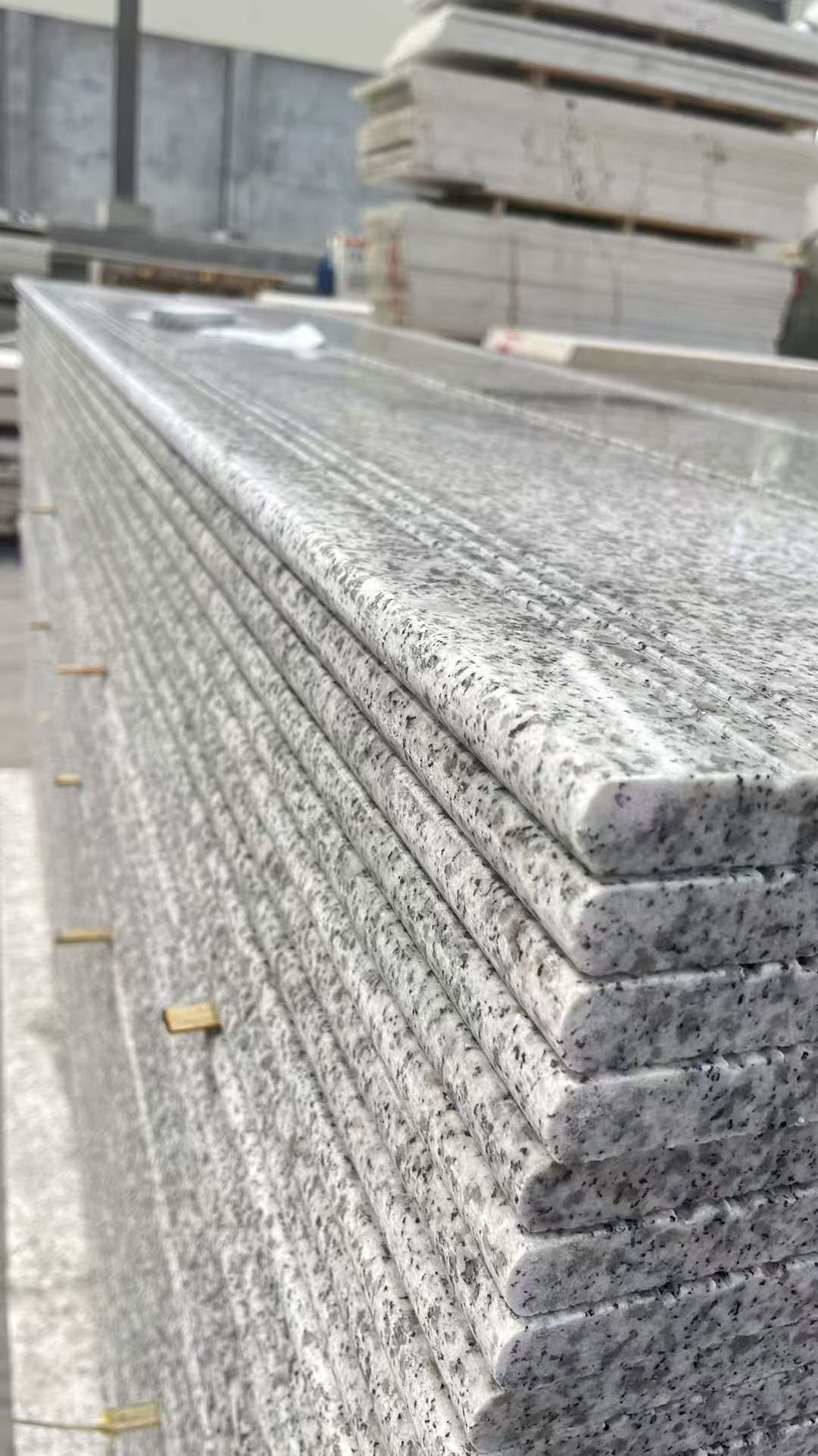 芜湖芝麻白楼梯踏步 花岗岩楼梯板材