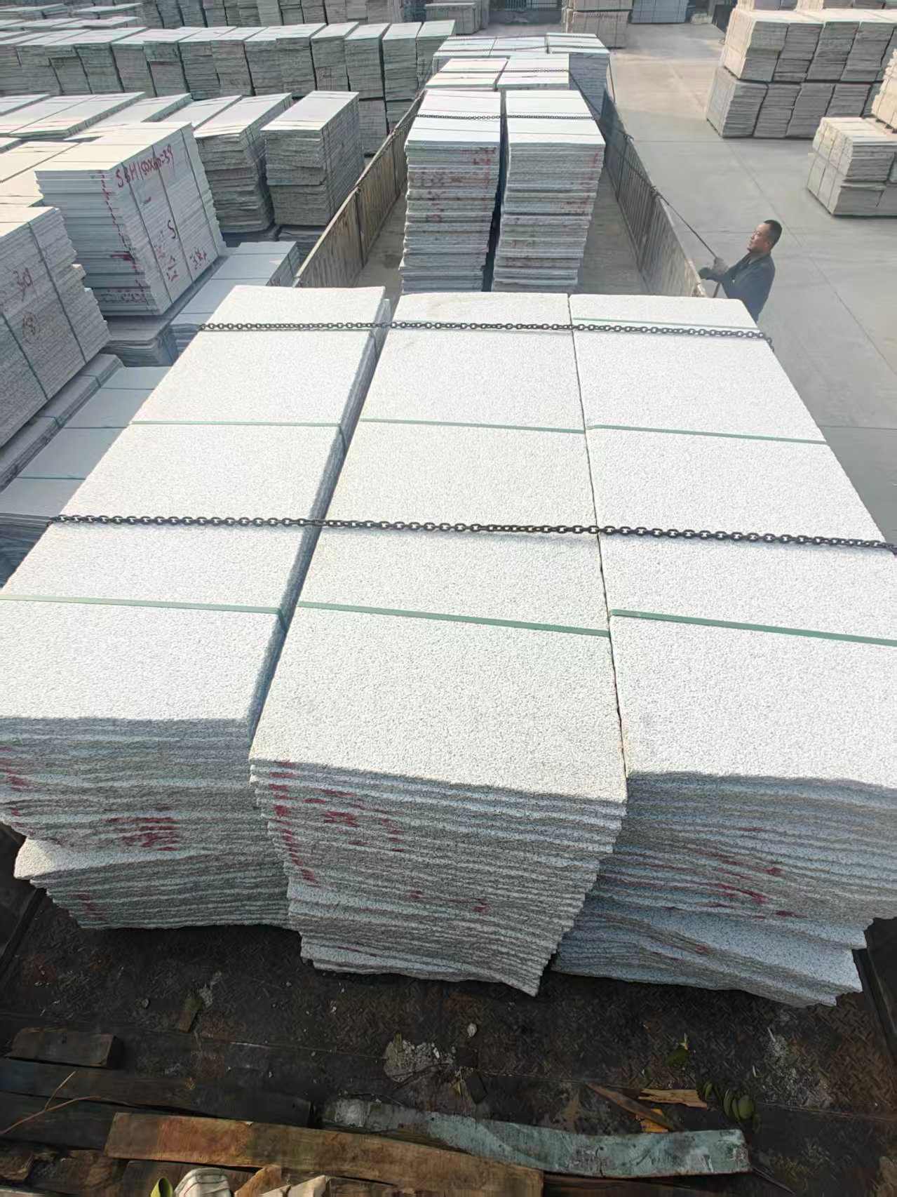 芜湖芝麻白毛板，石材毛板